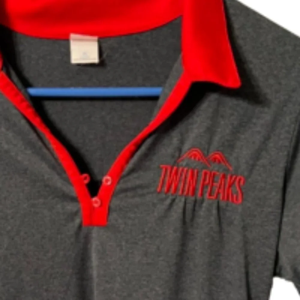 Womens uniform sport tek Twin peaks  polo shirt - Picture 3 of 3